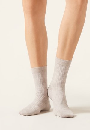 Calzedonia, RIBBED - Sokken - sand