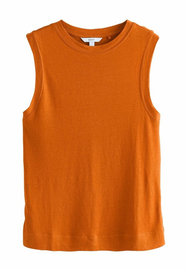 REGULAR FIT - SOFT TOUCH SLEEVELESS CREW NECK TANK - Top
