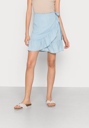 ONLY Wikkelrok - light-blue denim
