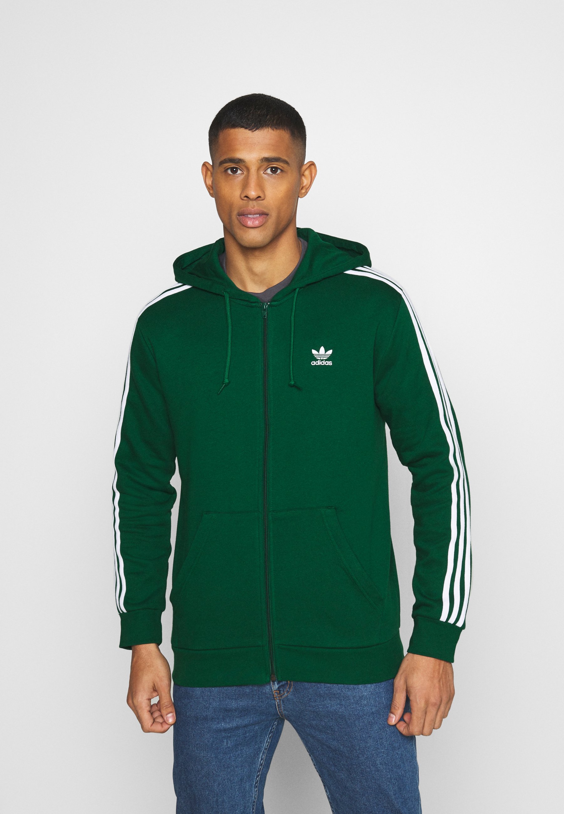 adidas green zip up hoodie