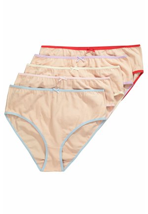 5 PACK CONTRAST TRIM MIDI - Slip - champagne
