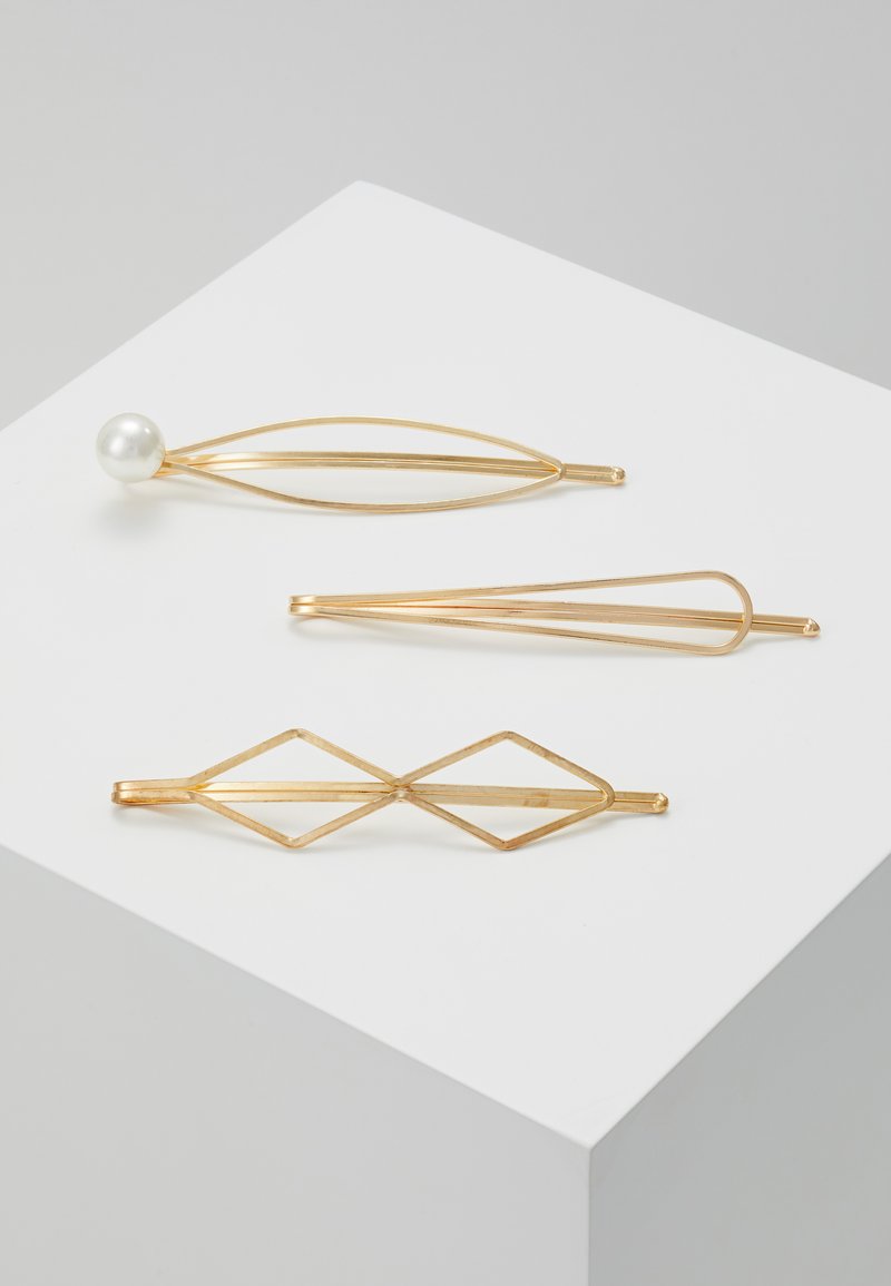 sweet deluxe - HAIR ACCESSORY 3 PACK - Plaukų formavimo priemonė - gold-coloured/white, Padidinti