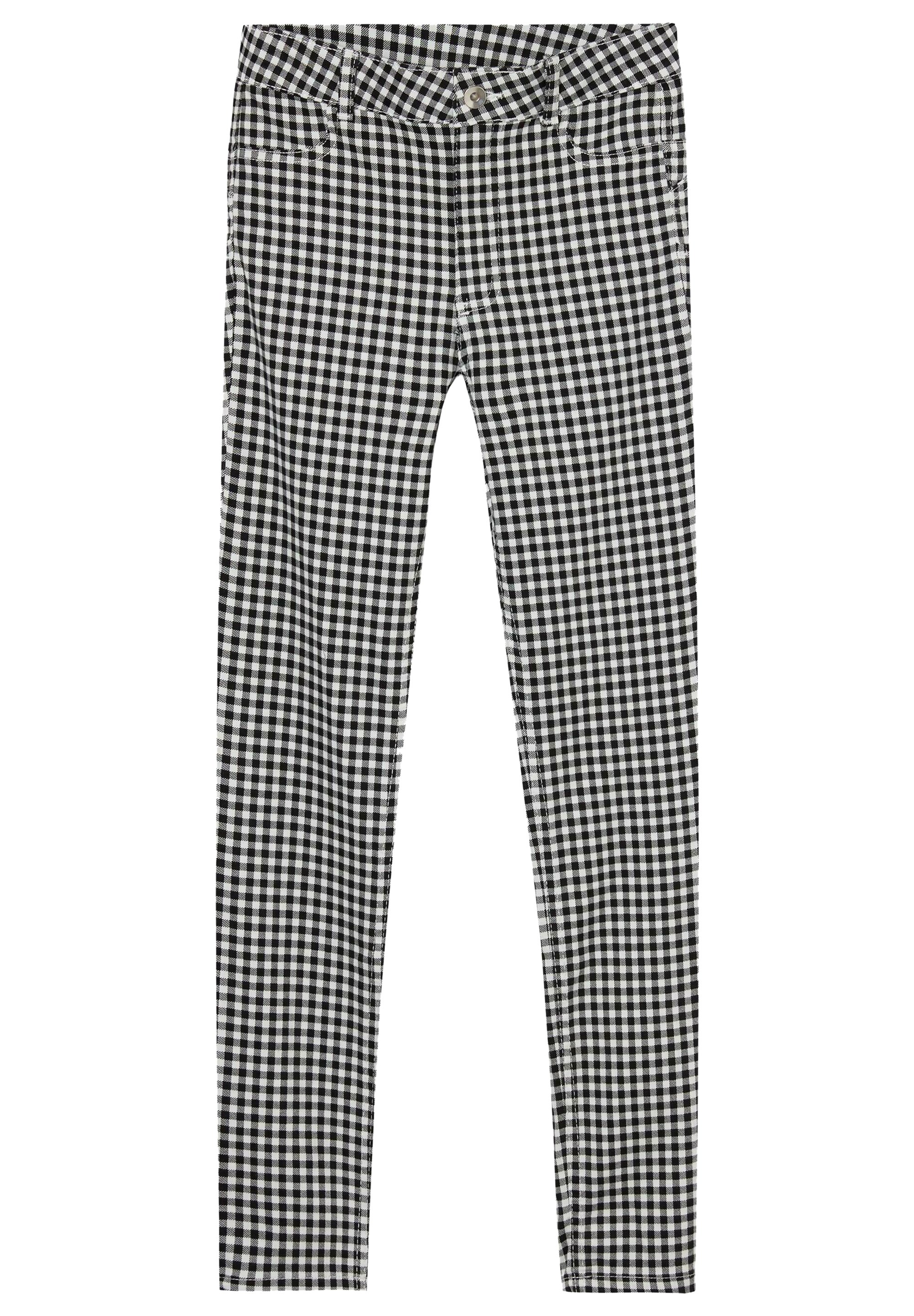 Calzedonia Jeans Skinny Fit - schwarz white black gingham print/schwarz -  Zalando.de