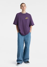 Vans BRUSH SCRIPT LOOSE FIT - T-shirt print - gothic grape