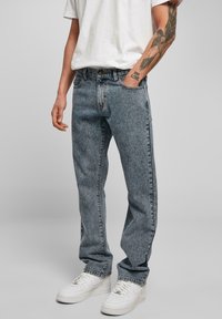 Urban Classics STRAIGHT LEG  - Tiesaus kirpimo džinsai - light skyblue acid washed