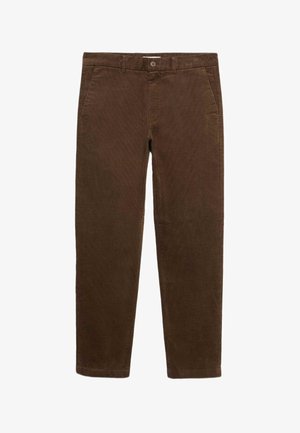 Marks & Spencer, REGULAR FIT CORDUROY STRETCH CHINOS - Trousers - rich brown