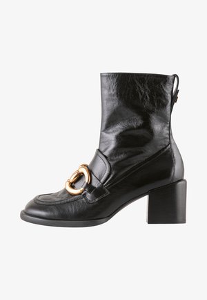 MAGGIE - Cowboy/biker ankle boot - schwarz