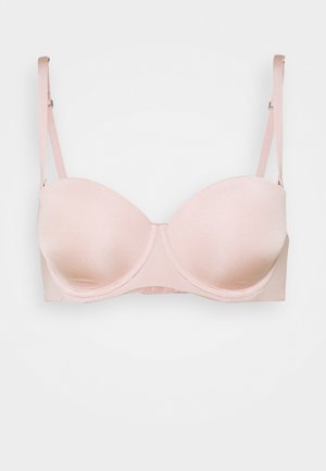 SHINY STRAPLESS PADDED BRA - Reggiseno con spalline regolabili - old pink