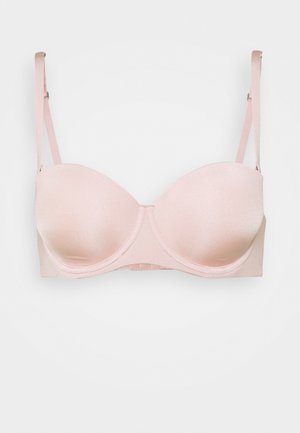 SHINY STRAPLESS PADDED BRA - Olkaimettomat/muut rintaliivit - old pink