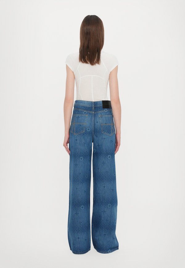 WOMENS LASER WIDE LEG JEAN - Wide Leg - mid wash indigo2