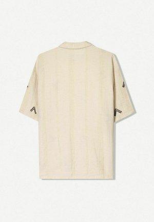 Bershka SHORT SLEEVE   - Camicia - sand