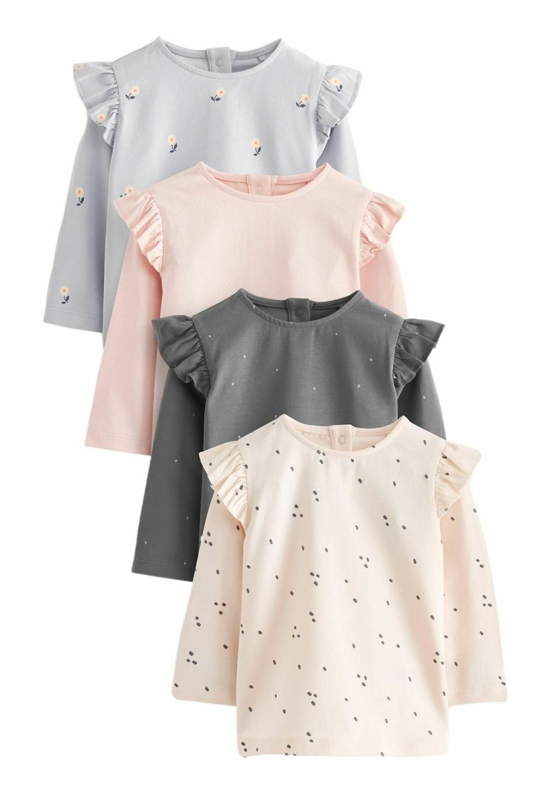 Next 4 PACK STANDARD - Bluză cu mânecă lungă - pink grey