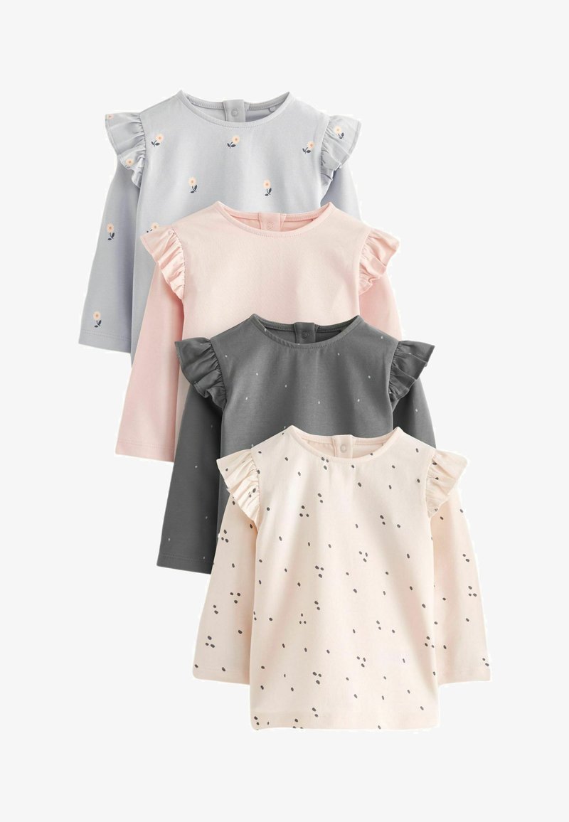 Next 4 PACK STANDARD - Bluză cu mânecă lungă - pink grey