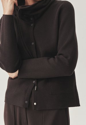 Strickjacke - dark brown