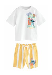 Next - LILO AND STITCH SHORT SLEEVE SET - Shorts - yellow white Thumbnail Image 1