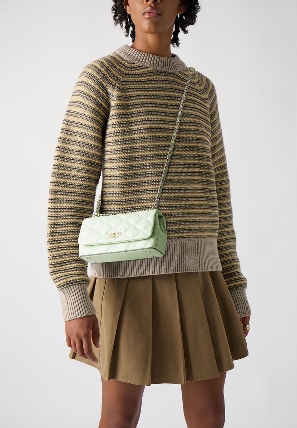 TAMSIN CONVERTIBLE XBODY FLAP - Cross body bag - celadon