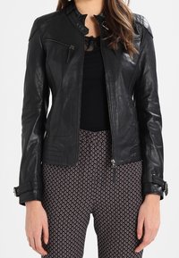 Maze Kožená bunda - black