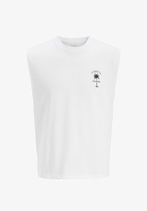 Jack & Jones, TANK TOP BACKPRINTET TANK TOP - Top - bright white