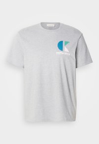 BAUHAUS LOGO GRAPHIC - Nyomott mintás póló - heroic grey heather