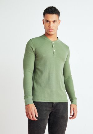 THERMAL HENLEY - Trui - bluish olive