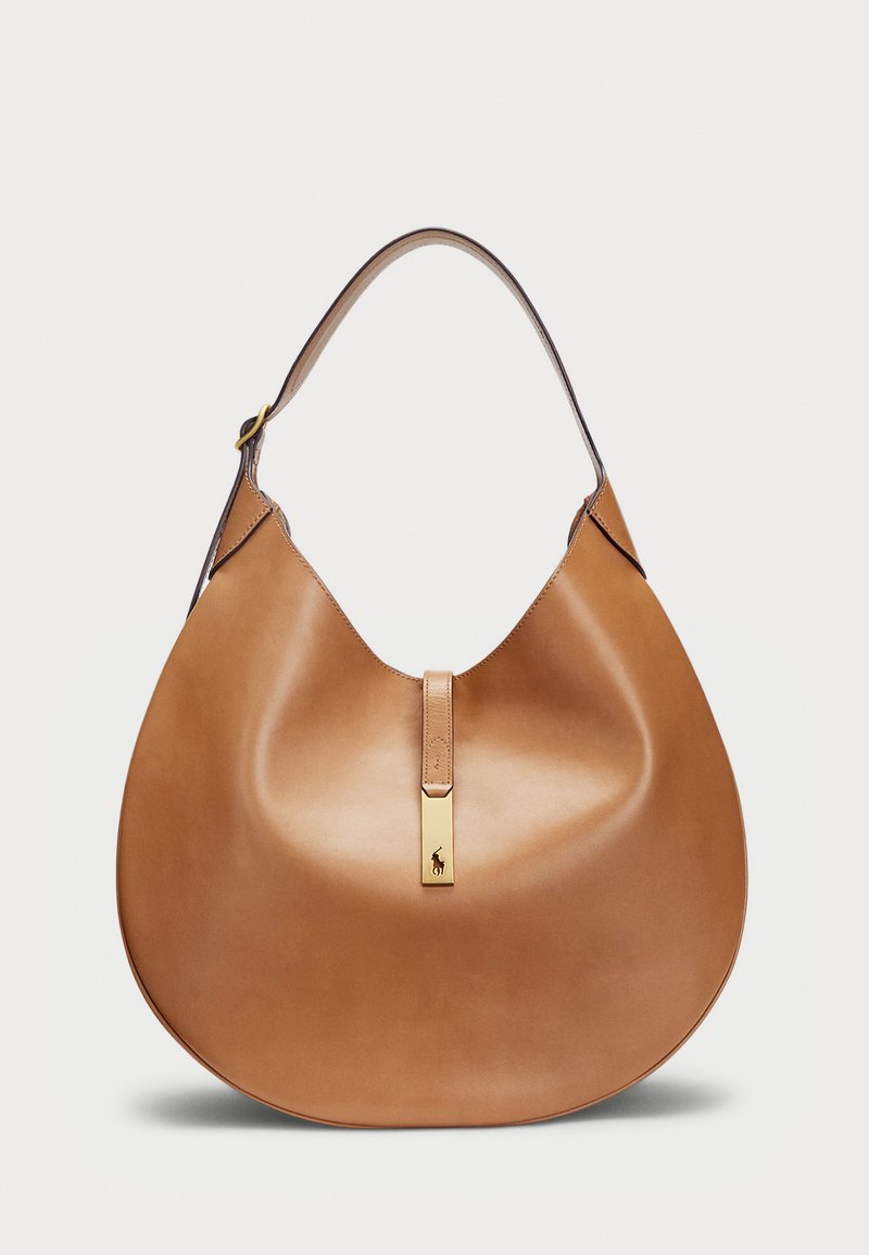 Polo Ralph Lauren - Polo ID Calfskin Large Shoulder Bag - Tote bag - light brown, Enlarge