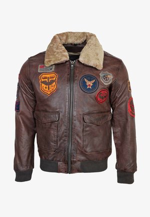 MITIC - Veste en cuir - braun