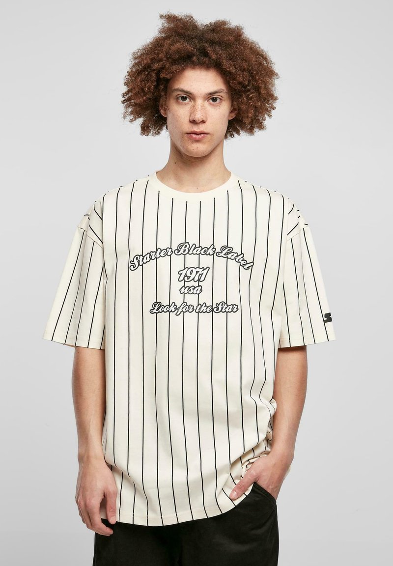 Starter - PINESTRIPE - T-shirt print - palewhite, Vergroten