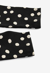 Next RIBBED  - REGULAR FIT - Leggings - Byxor - black white spot