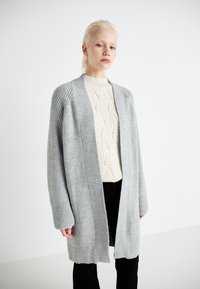 ONLY ONLLEISE FREYA OPEN CARDIGAN  - Kardigán - medium grey melange