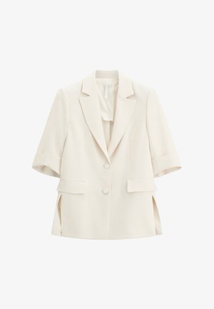 Imperial, BLAZER MONOPETTO MANICHE CORTE SPACCHI LATERALI - Blazer - zinco