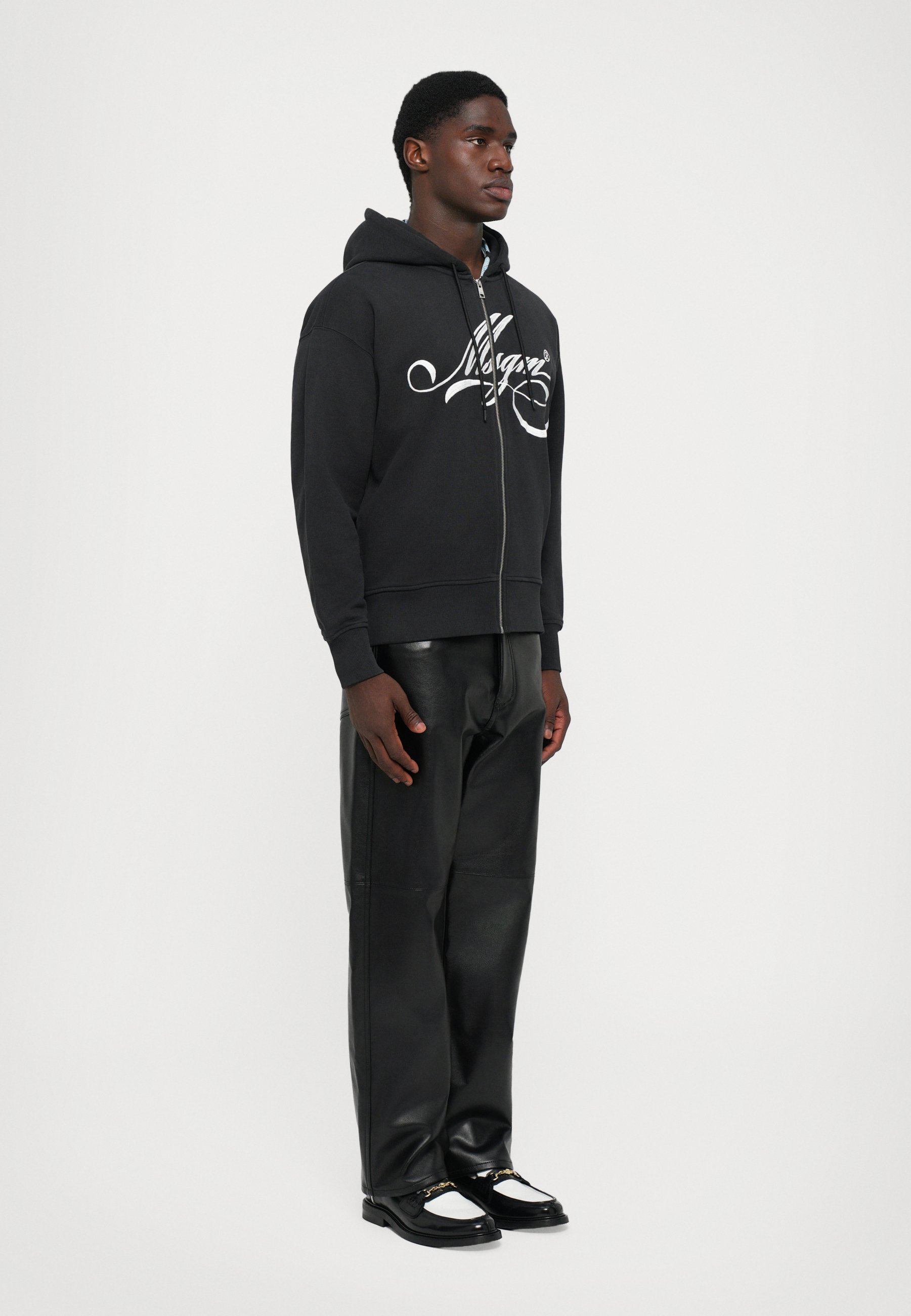MSGM FELPA - Zip-up sweatshirt - black - Zalando.co.uk