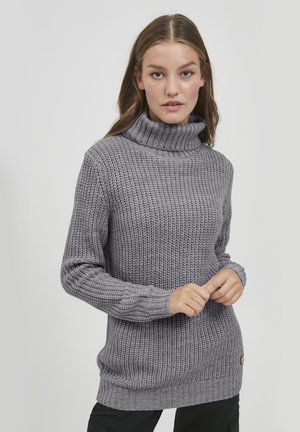 Oxmo OXNANNA - Strickpullover - medium grey melange