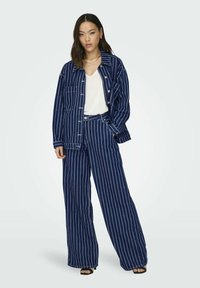 ONLY LANGÄRMELIGE - Jeansjacka - dark blue denim