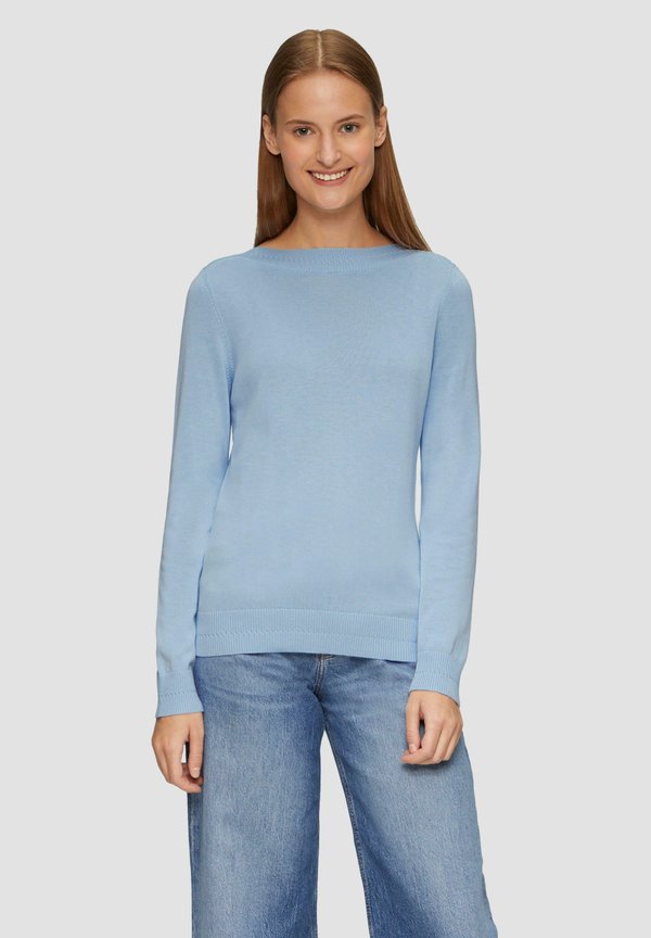 MIT U-BOOT-AUSSCHNITT - Strickpullover - hellblau