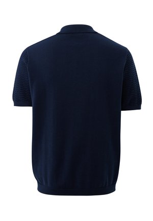 Mexx, SHORT SLEEVE JACQUARD WAVE - Polo shirt - mid navy