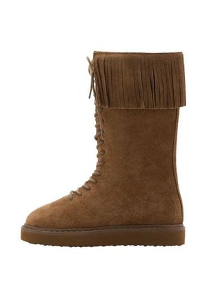 FRINGED - Botas camperas - medium brown