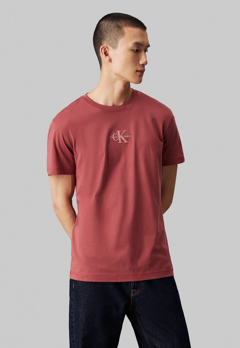 Calvin Klein Jeans MONOLOGO TEE - Camiseta básica - apple butter