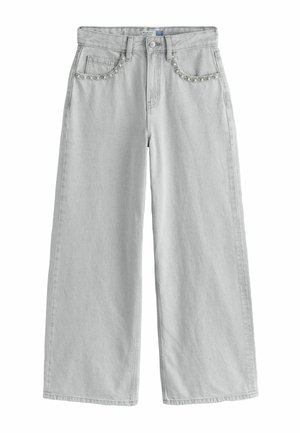 WIDE  - Široké nohavice - grey pocket embellished
