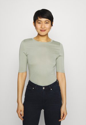 HIGH NECK TOP - Camiseta básica - green