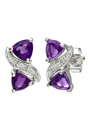 DIAMANT L'ÉTERNEL, AMETHYST  - Øreringe - silver-coloured
