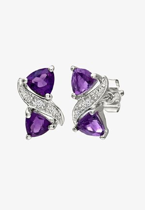 DIAMANT L'ÉTERNEL, AMETHYST - Kõrvarõngad - silver-coloured