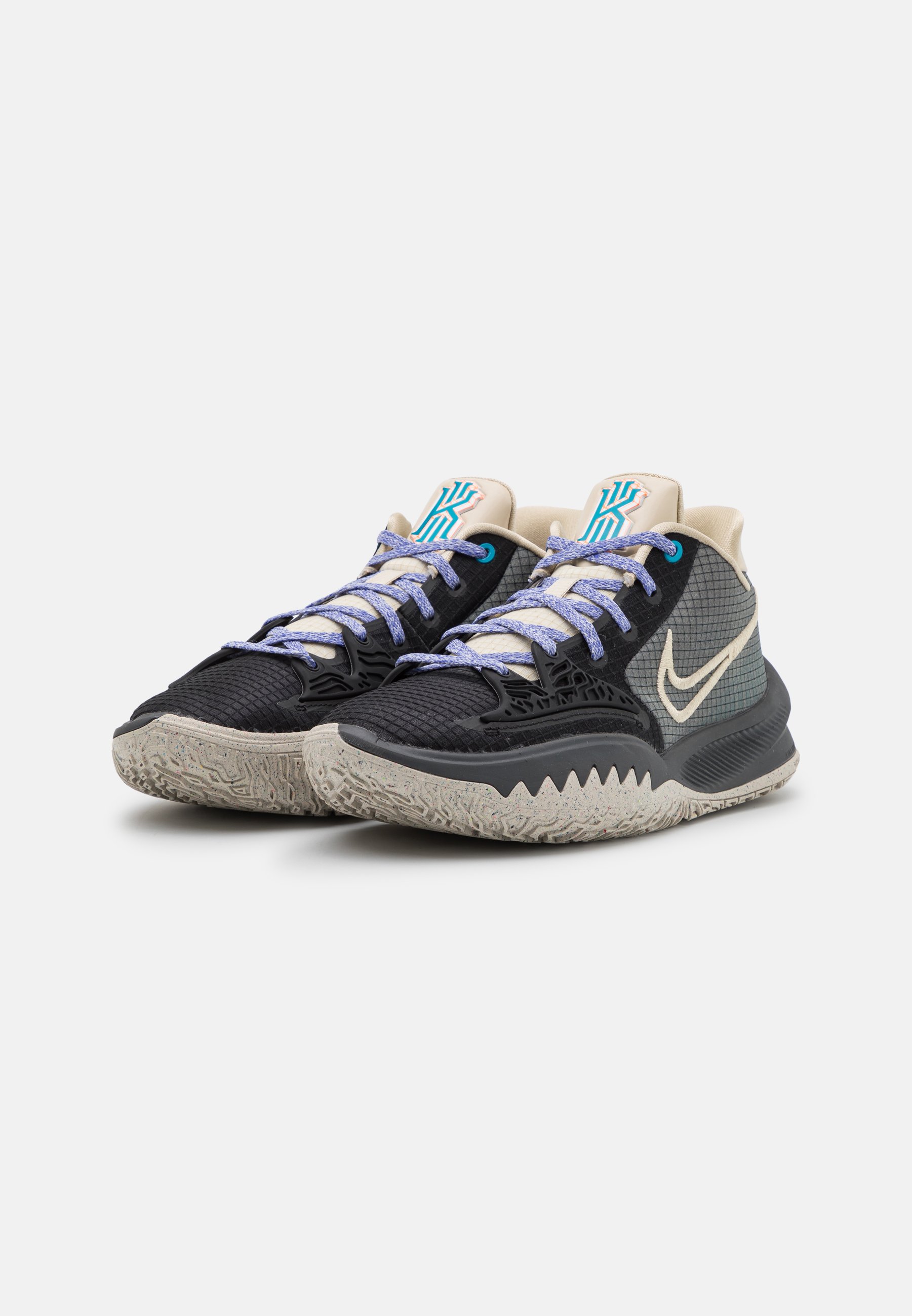 Nike Performance KYRIE LOW 4 - Scarpe da basket - black/rattan/dark smoke  grey/cyber teal/nero - Zalando.it