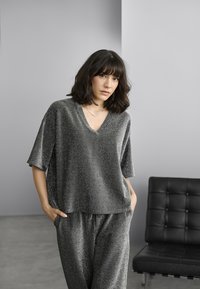 Kaffe RITA  - Bluza - silver metallic glitter