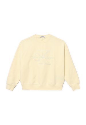 OVER CROP - Felpa - mottled beige