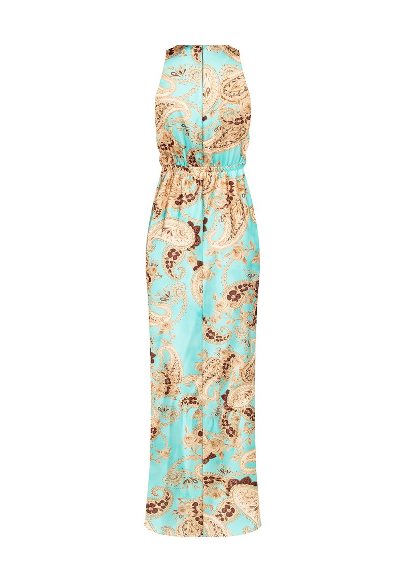 turquoise and brown maxi dress Camielle Brown Maxi Dress - US 6 main image 0