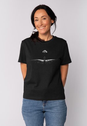 Print T-shirt - black