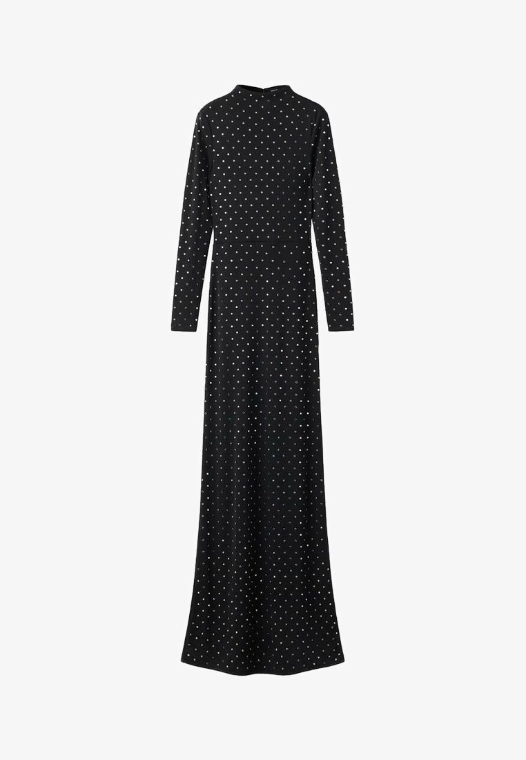 Mango Vestido largo black/negro1