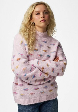 Pieces, KNITTED JUMPER PCASIDA - Pullover - lilac
