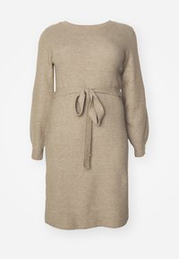 VMCPIPPA -NECK DRESS  - Jumper dress - silver mink melange