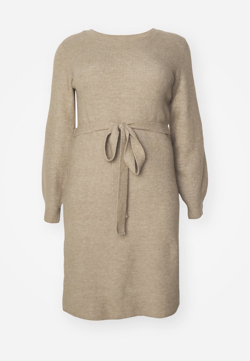 Vero Moda Curve Gebreide jurk bruin Vero Moda Curve Gebreide jurk bruin